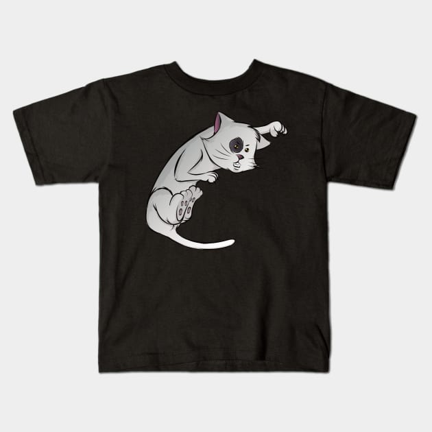 Cat karate Kids T-Shirt by Onceer